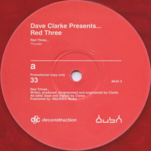 Dave Clarke - Red Three - Album Cover