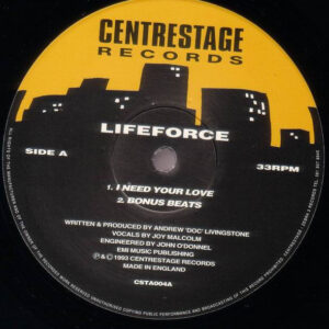 Lifeforce - I Need Your Love / Scatterbox - Album Image