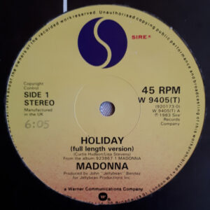 Madonna - Holiday - Album Cover