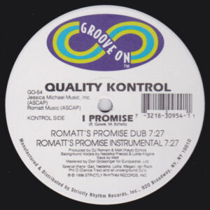 Quality Kontrol - I Promise - Album Cover