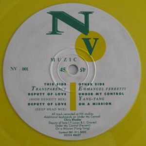 Transparency - Deputy Of Love / Under My Control / On A Mission - Album Cover