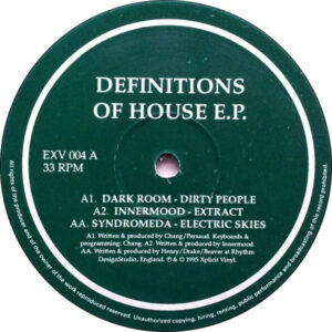 Various - Definitions Of House EP - Album Cover