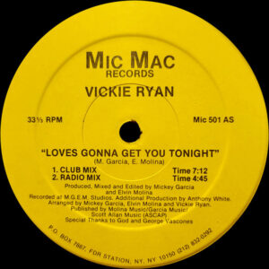 Vicki Ryan - Loves Gonna Get You Tonight - Album Cover
