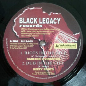 Carlton Livingston - Riots In The City - Album Cover